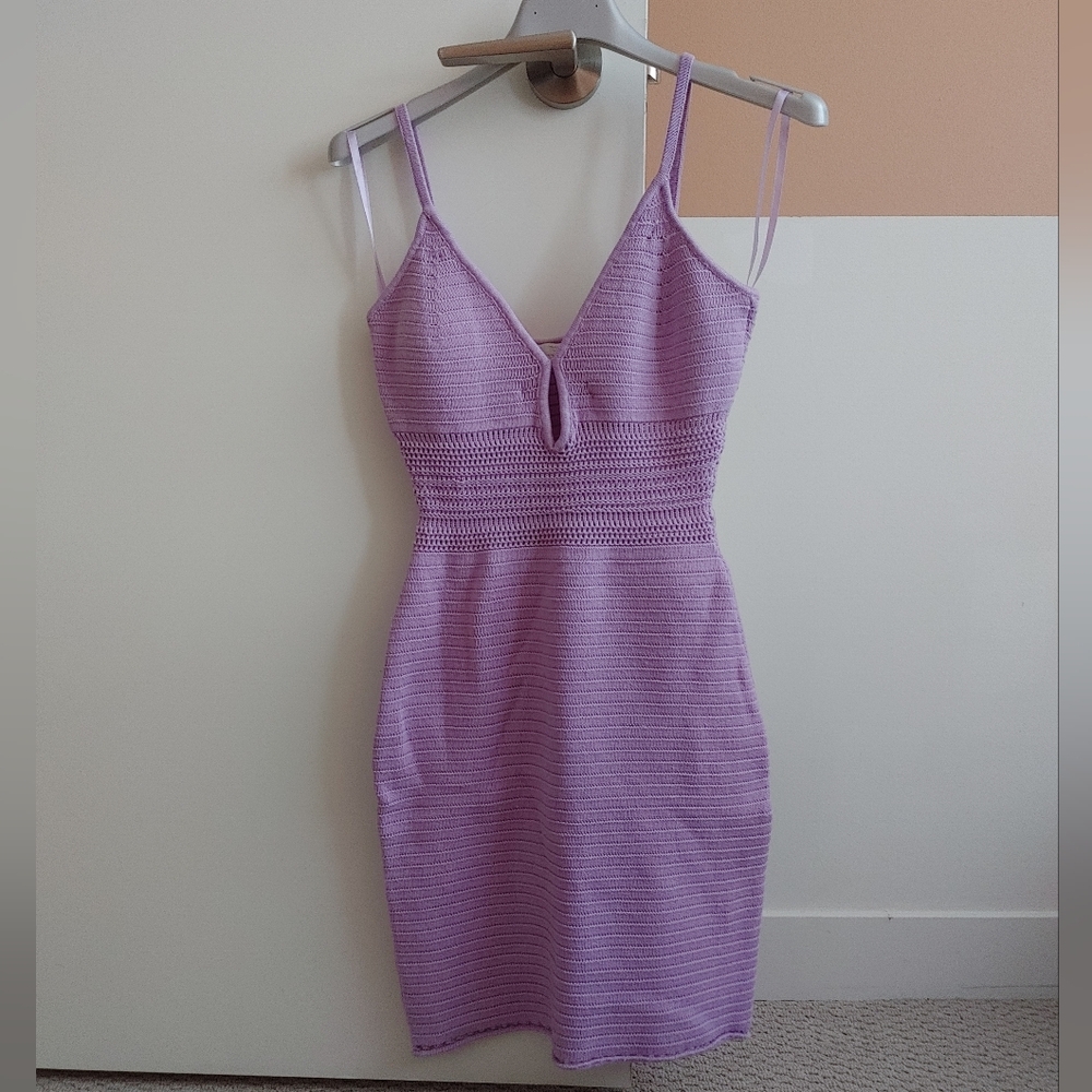 RONNY KOBO Purple Knit Dress